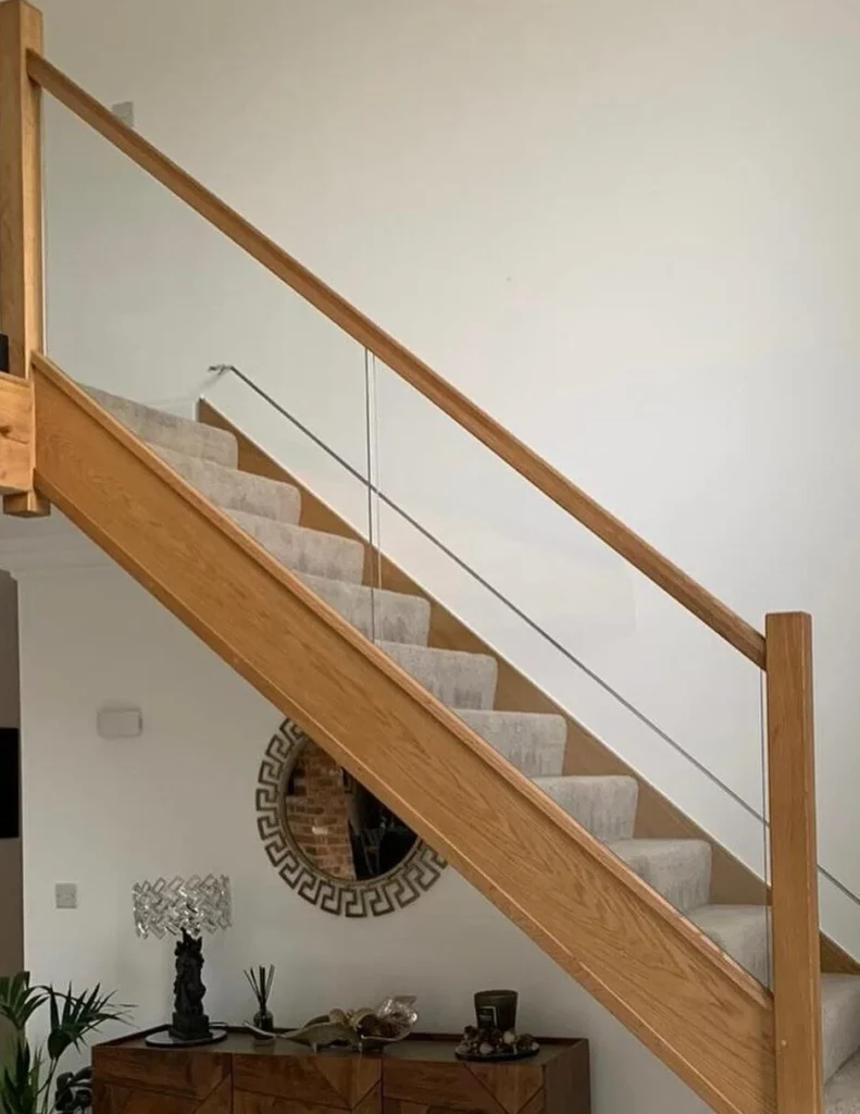 Bespoke glass staircase installed by Class Glass Limited