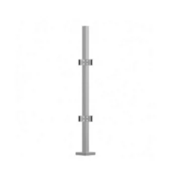 Stainless steel box section balustrade post