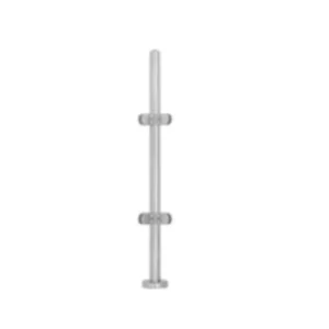 Stainless steel circular balustrade post