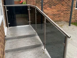 Tinted glass balustrade