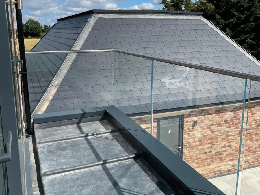 Stainless steel glass balustrade