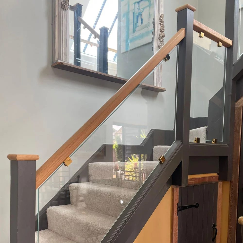 Glass staircase project in Kent